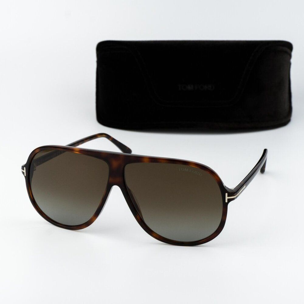Tom Ford SPENCER-02 Men Sunglasses Havana Brown Gradient Pilot FT0998/S 56P